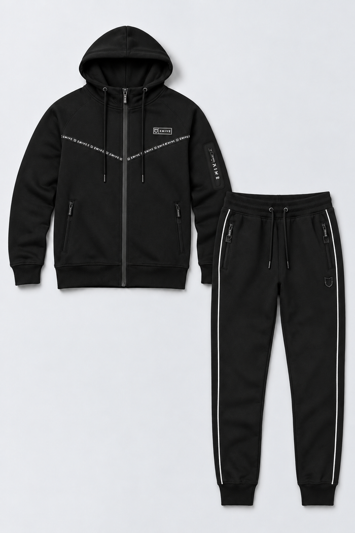 Kit Moletom Emive Tret + Calça Slimcut Preto