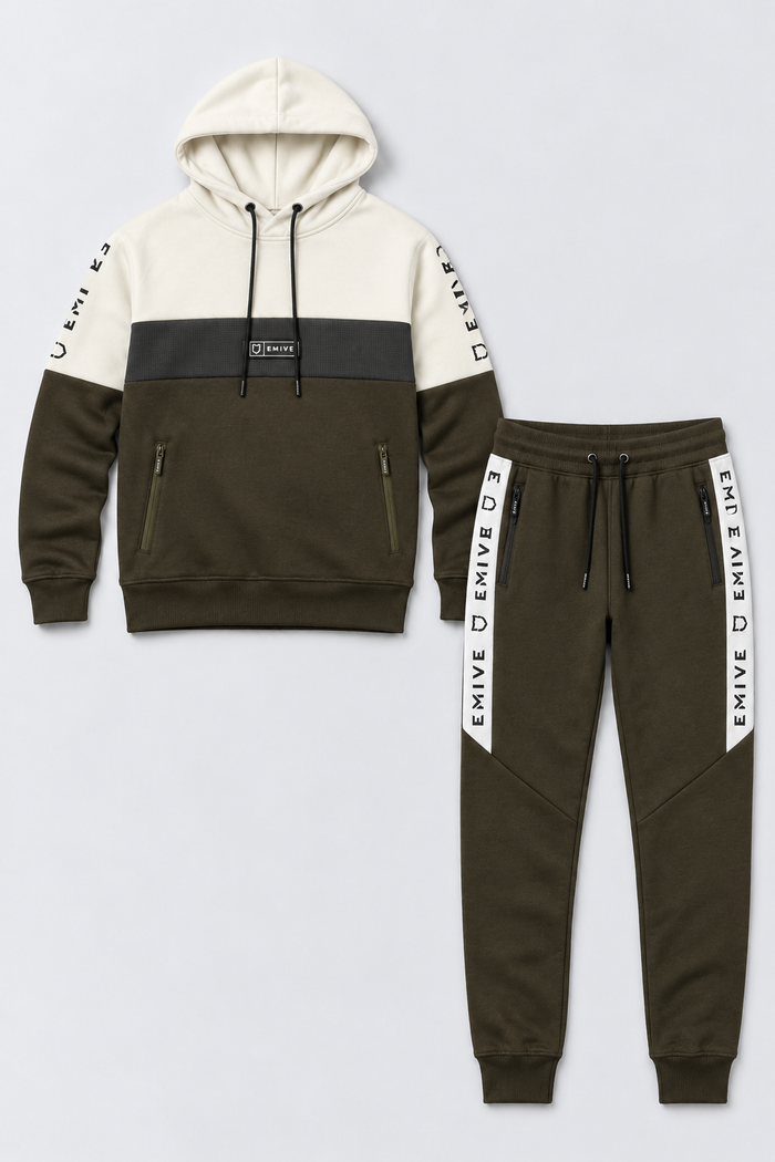 Kit Moletom Emive Tricolors + Calça Twuts Verde