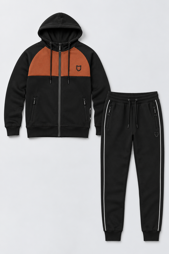 Kit Moletom Emive Zíper School + Calça Slimcut Preto